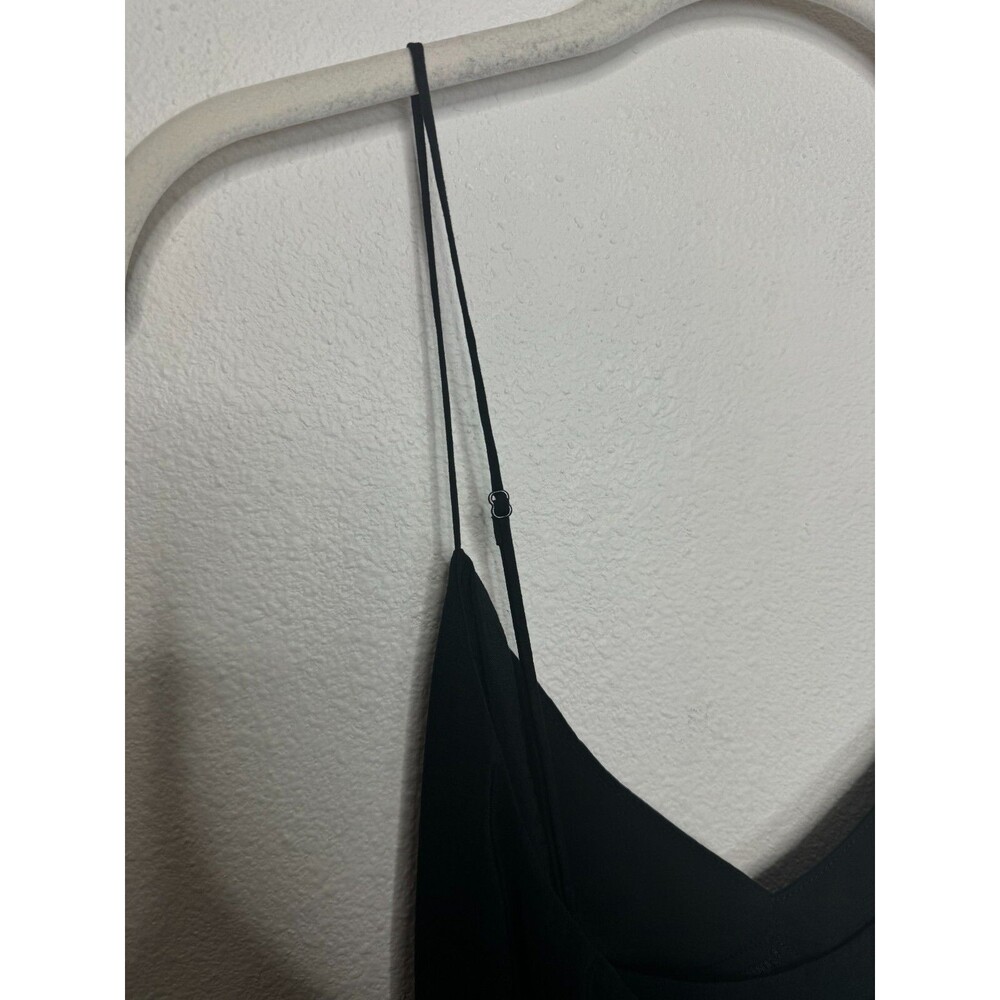 Madewell Size 8 Layton Midi Slip Dress Black Cami Strappy Criss Cross Back NWT - Picture 14 of 16